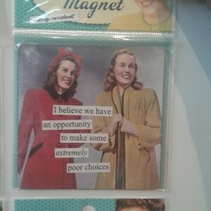 Set of 4 Anne Tainter Vintage Revisited Magnet Nwt
